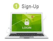 Login with your ID and PW on the On-line Registration System